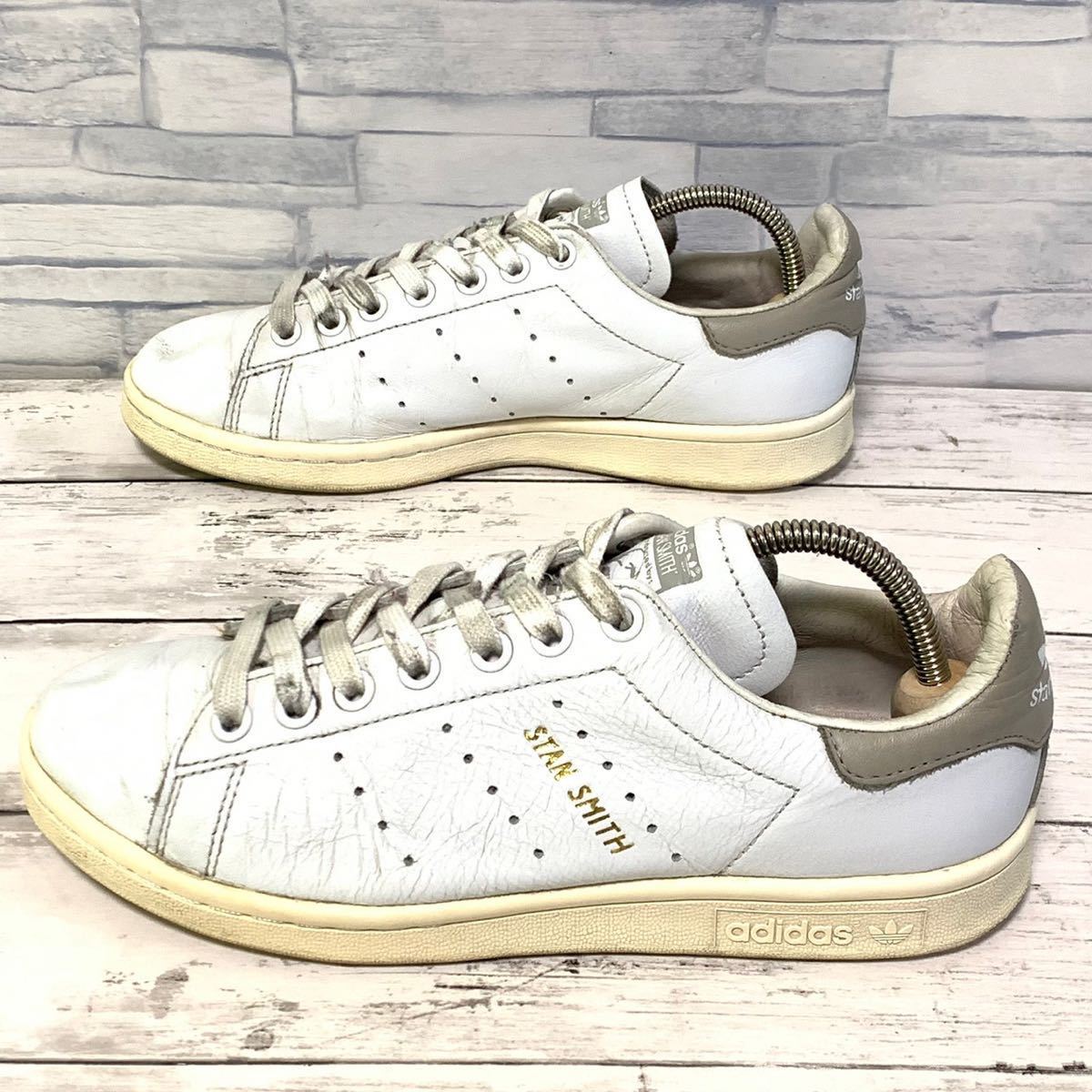 R4416bh【adidas アディダス】23.5cm スニーカー ホワイト レディース 靴 S75075 STAN SMITH スタンスミス ローカット シューズ_画像2