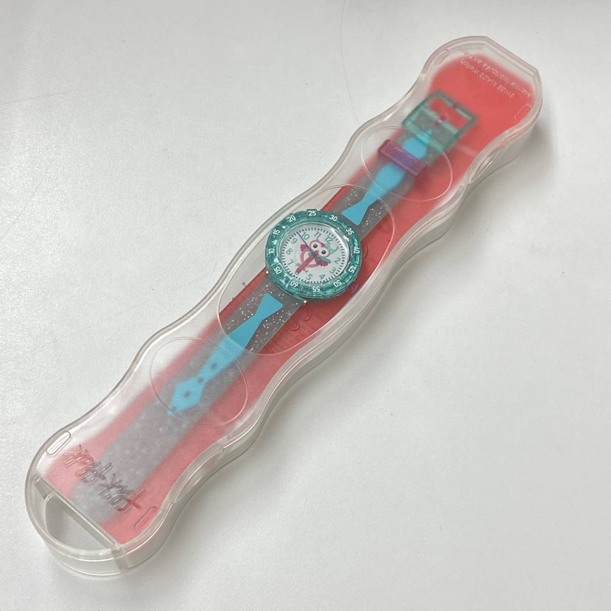 FLIK FLAK フリックフラック SWATCH　GET MINTY　ZFCSP059 スイス製　キッズ腕時計 グリーン クォーツ　34mm_画像4