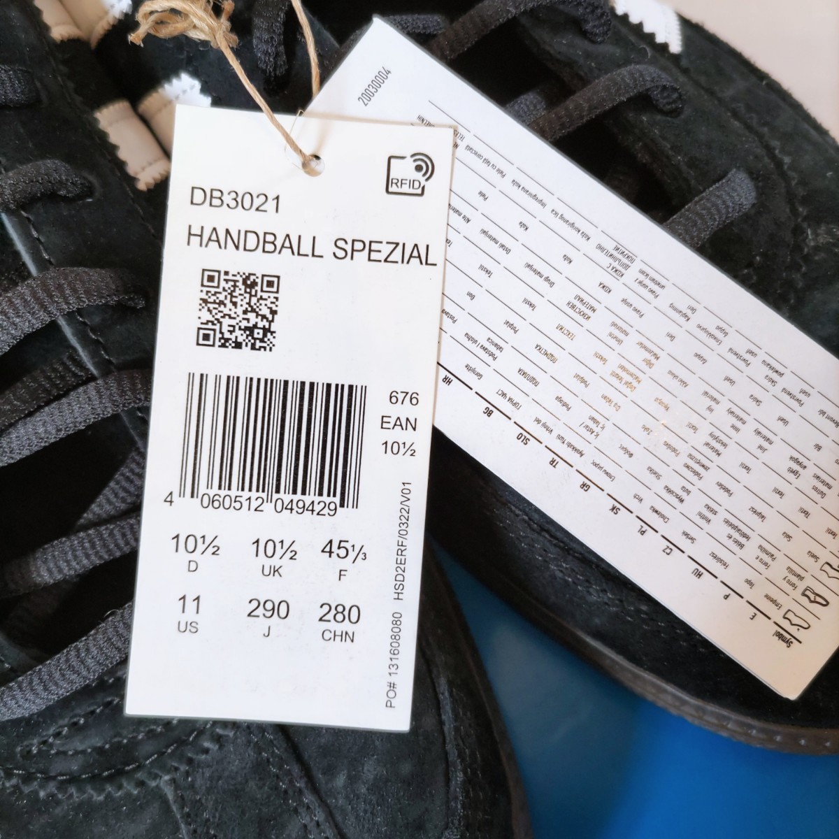【SALE価格】29.0cm adidas HANDBALL SPEZIAL アディダス ハンドボール スペツィアル 新品 DB3021 ブラック 黒 人気 29cm_画像6