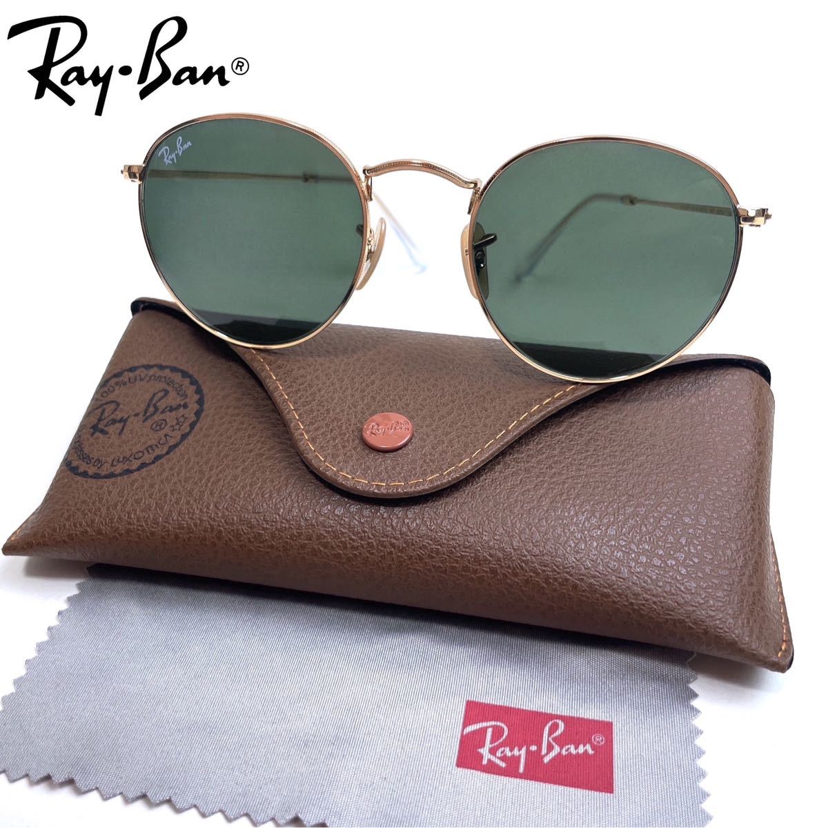 在庫処分】 極美品◇RayBan レイバン◇イタリア製 ラウンドメタル