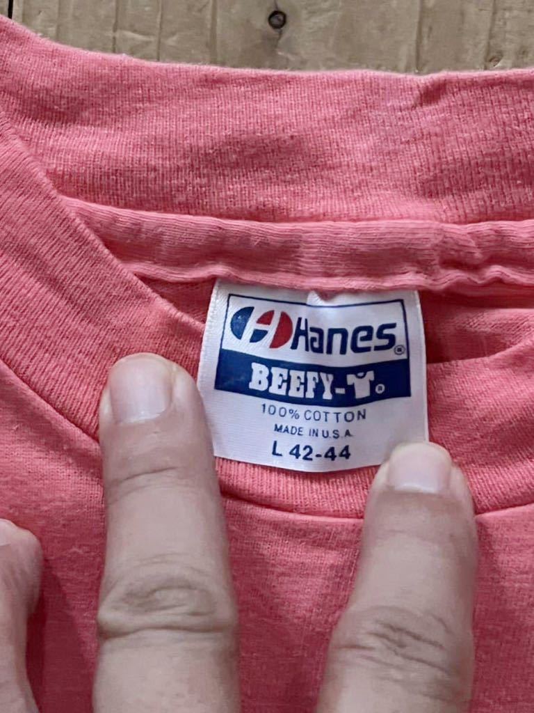 現状品　タグ付保管品　Tシャツ　Hanes made in USA ヴィンテージ　Tシャツ　古着　サイズ L_画像4