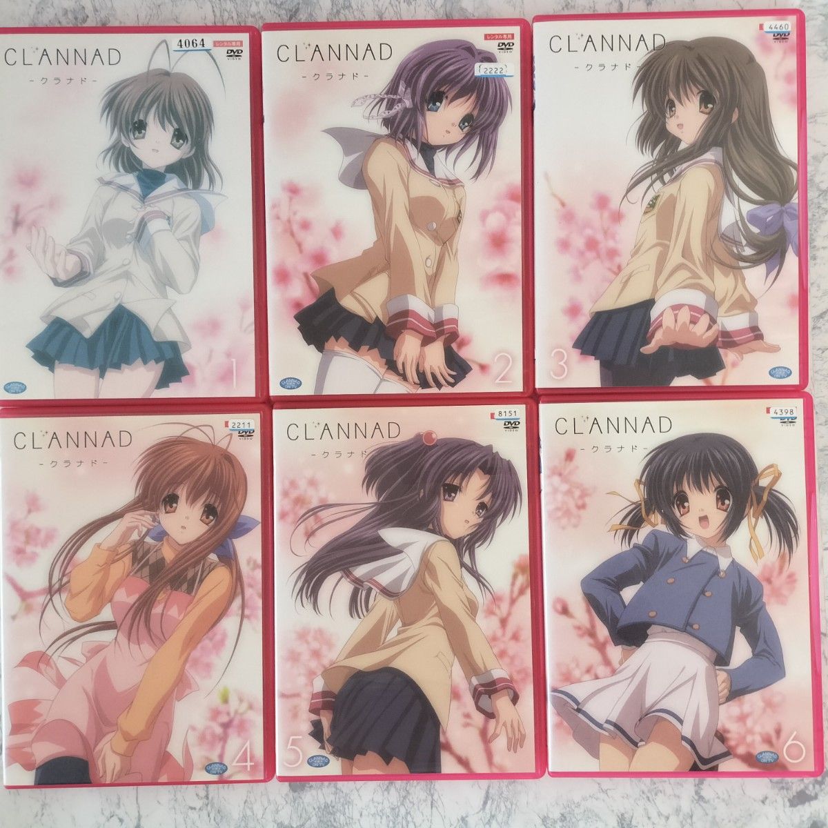 DVD　クラナド CLANNAD 1期、2期、劇場版 初回限定版　全17巻