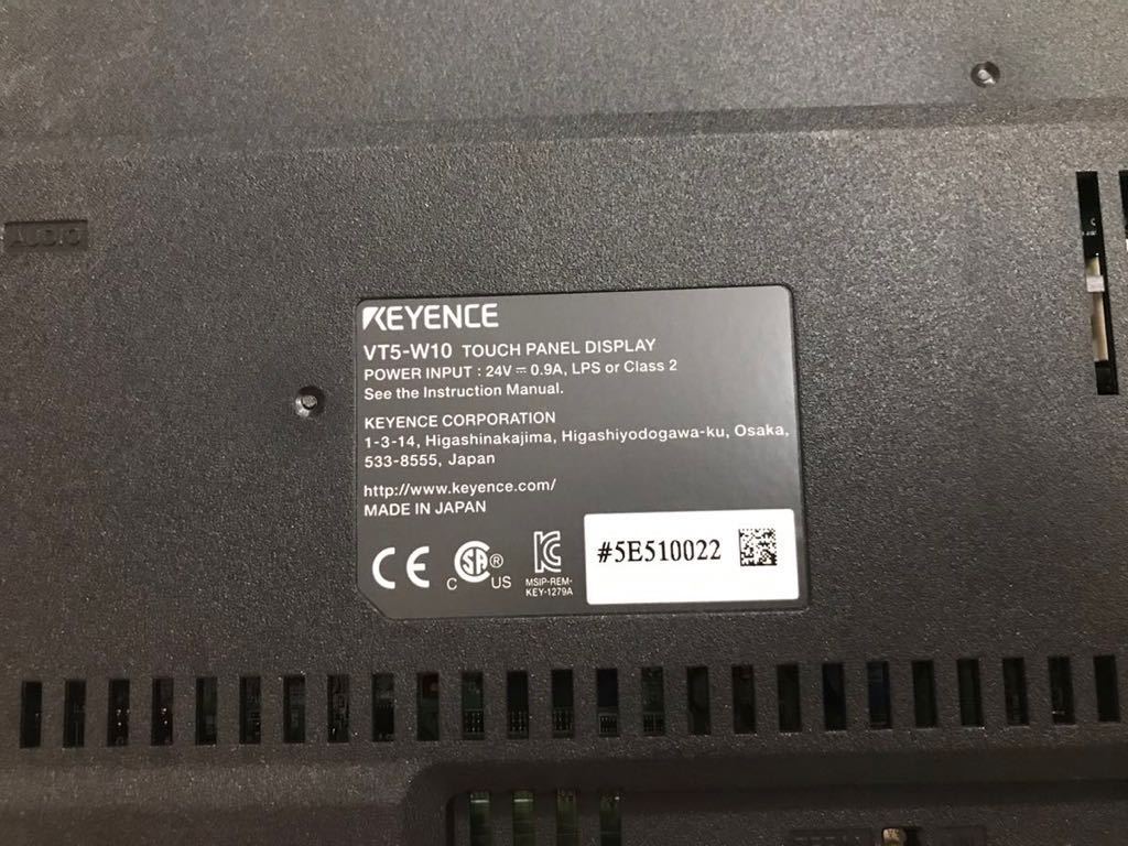 中古美品KEYENCEキーエンス タッチパネルVT5-W10動作保証|Yahoo 中古美品KEYENCEキーエンス タッチパネルVT5-W10動作保証|Yahoo