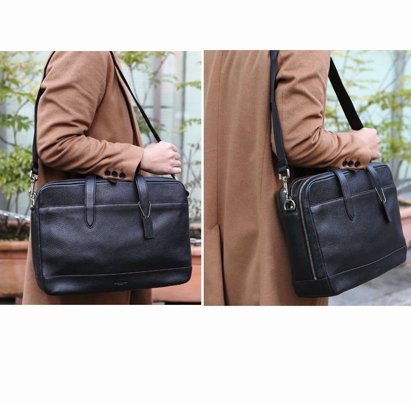 モデル出品 新品 COACH ハミルトン コミューター 2WAY ぺブルレザー