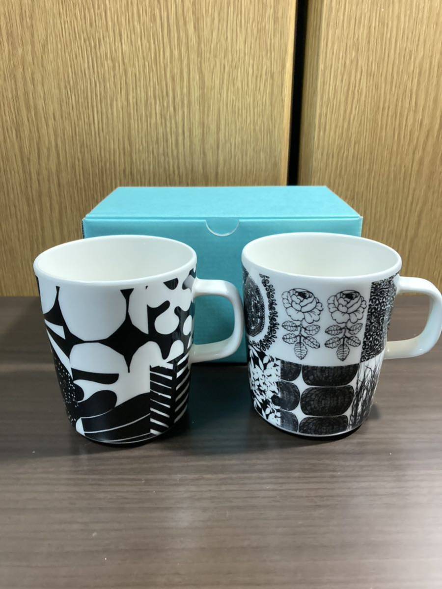 ▽マリメッコ≪イフデッサ マグカップ 2個≫marimekko 陶器製