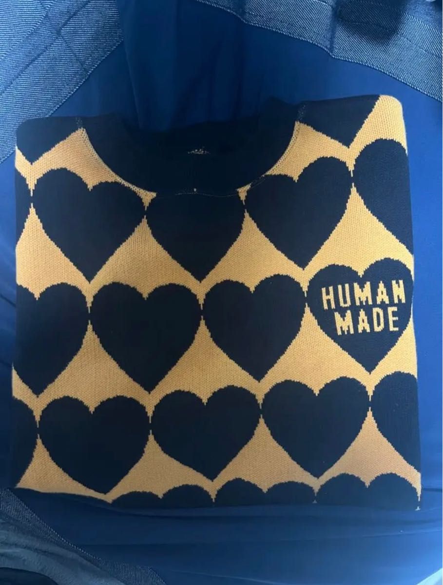 HUMAN MADE HEART CHECK KNIT ニット　セーター