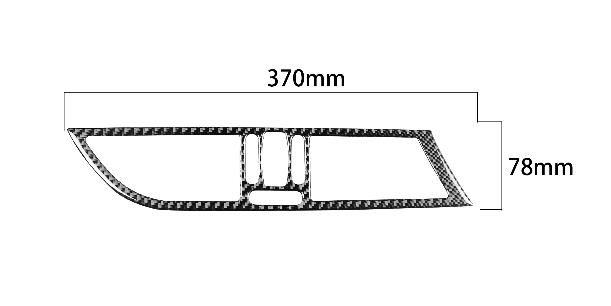 BMW Z4 E89 2009 - 2016年　内装インテリアステッカー　コンソール　センター吹き出し口　カバー 　カーボン柄_画像6