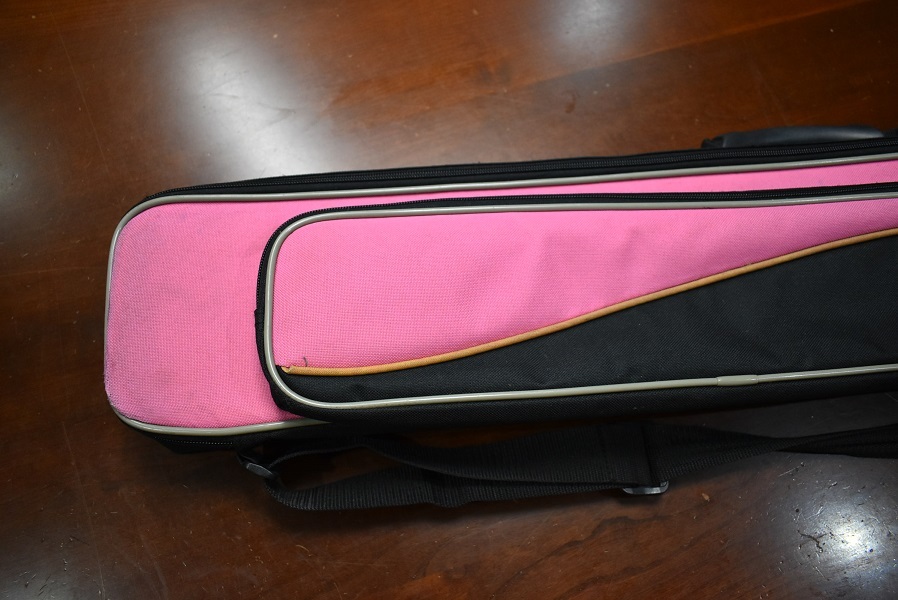 Mezz cues billiards cue case 3 bat 5 shaft black / pink 