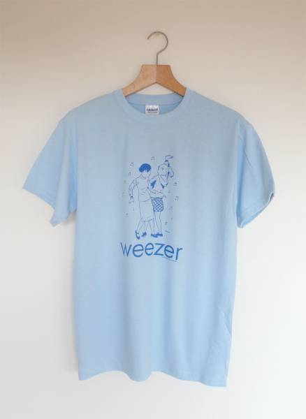【新品】Weezer Tシャツ Mサイズ Sax オルタナ ギターポップ グランジ バンドT エイドリアントミネ シルクスクリーンプリントの画像1