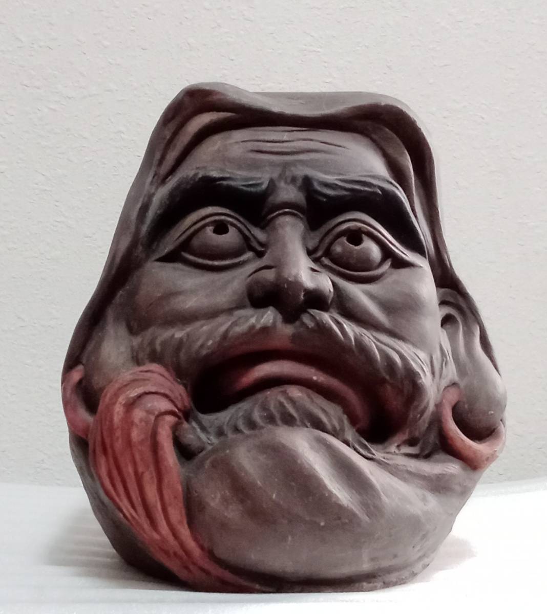 ☆ 蔵出し 古い陶器の達磨大師 七転び八起き 縁起物 置物 菩提達磨 ☆ 蔵出し 古い陶器の達磨大師 七転び八起き 縁起物 置物 菩提達磨