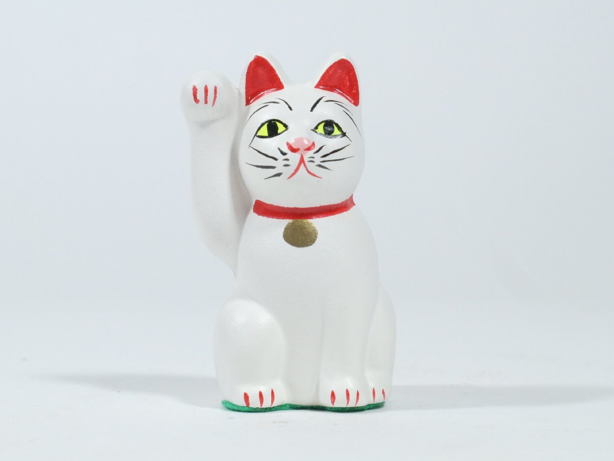 郷土玩具 豪徳寺 招き猫 信仰玩具 東京都 民芸 伝統工芸 風俗人形 置物 2_画像1