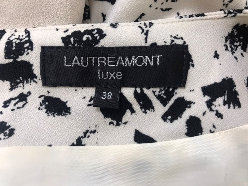 1563　レディース　【　LAUTREAMONT luxe 日本製　】　ワンピース　　サイズ：38　　色：ベージュ柄入り_画像8