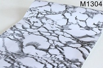 輝い インテリア カッティングシート 壁紙 大理石 m1304白×黒 大量