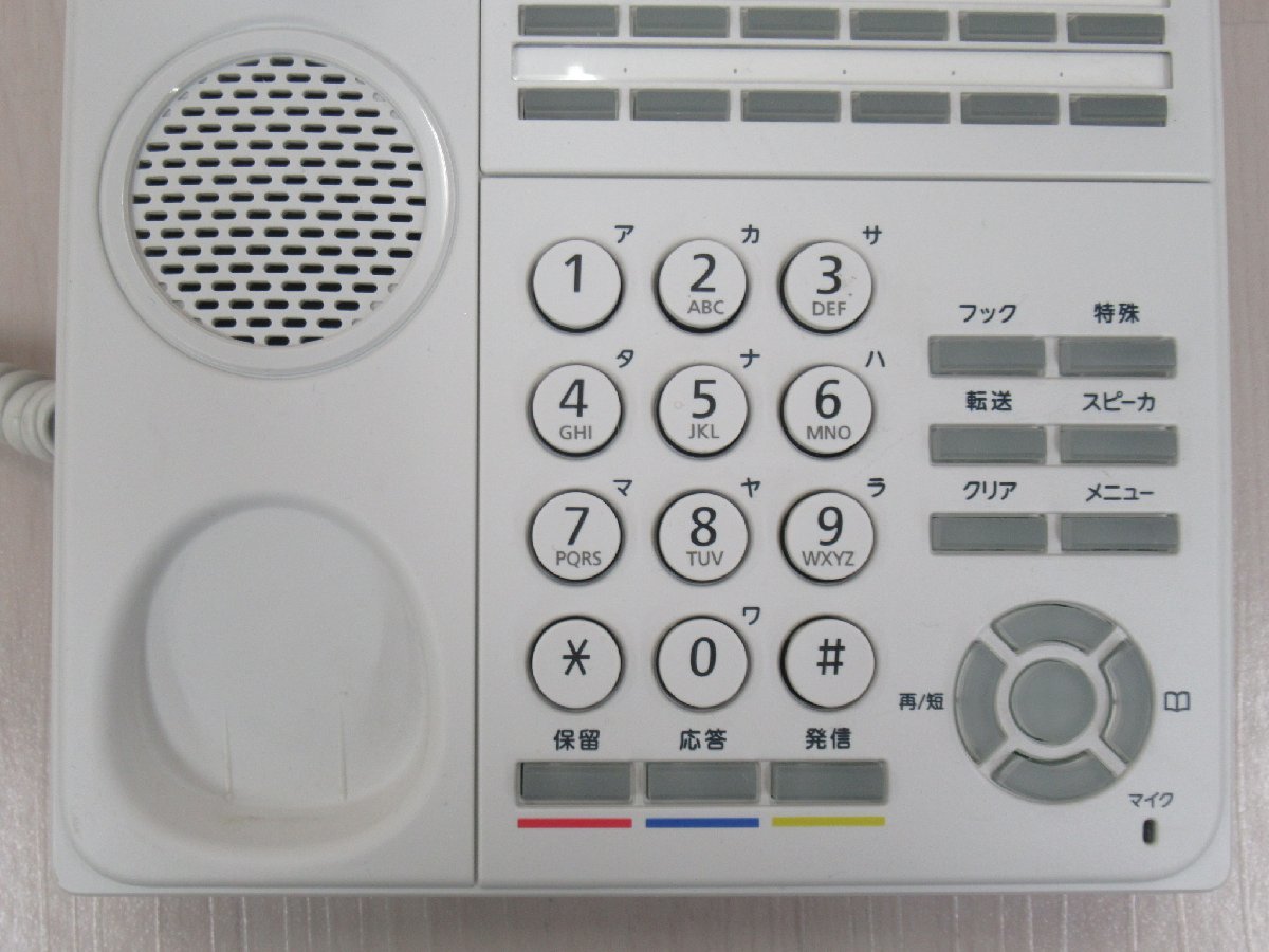 Ω ZZ2 13965# 保証有 キレイめ NEC【 DTK-24D-1D(WH)TEL 】(5台セット) UNIVERGE Aspire WX 24ボタン標準電話機 領収書発行可能_画像4