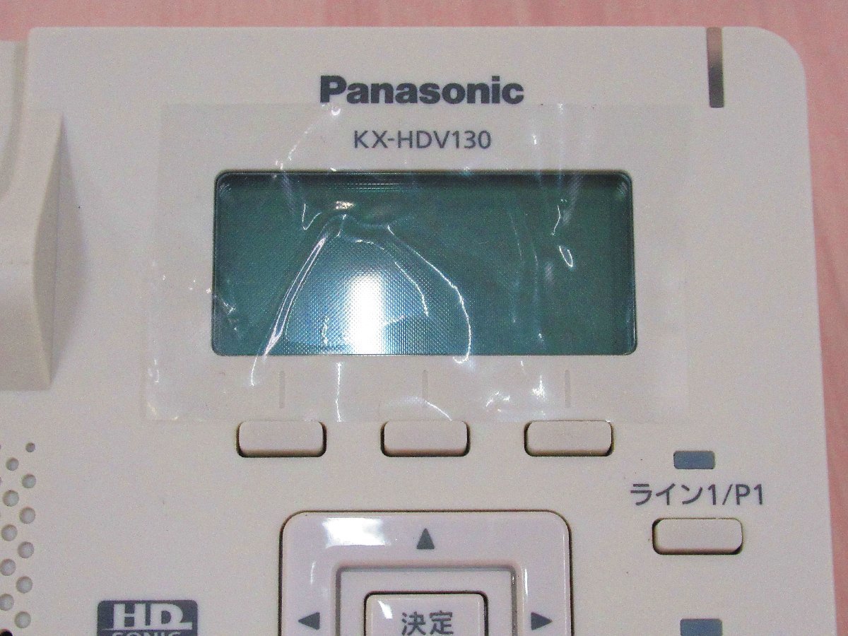 ▲Ω XI2 6295 保証有 Panasonic パナソニック IP電話機 KX-HDV130N(白) 3台セット・祝10000！取引突破！の画像3