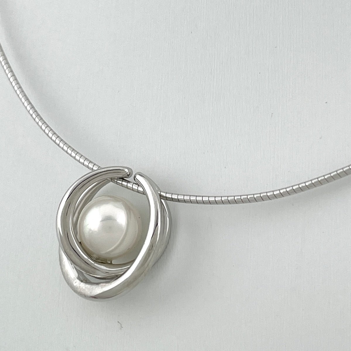 おすすめ デザインネックレス パール MIKIMOTO ミキモト K18 【中古