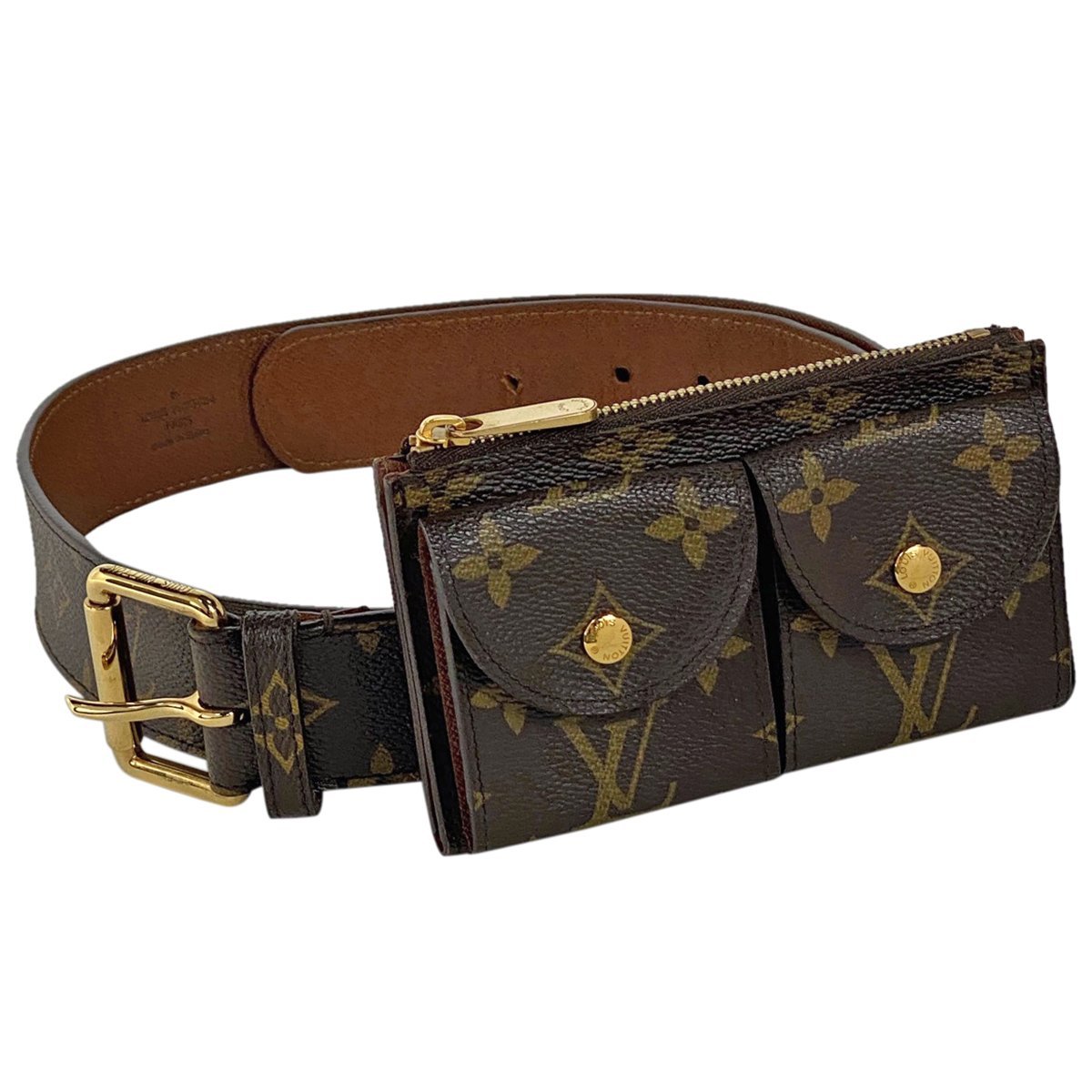 Louis Vuitton Monogram Canvas Pochette Duo Belt 85CM Louis Vuitton