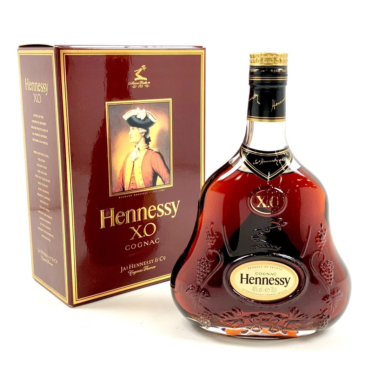 ヘネシー Hennessy XO 金キャップ クリアボトル 700ml ブランデー