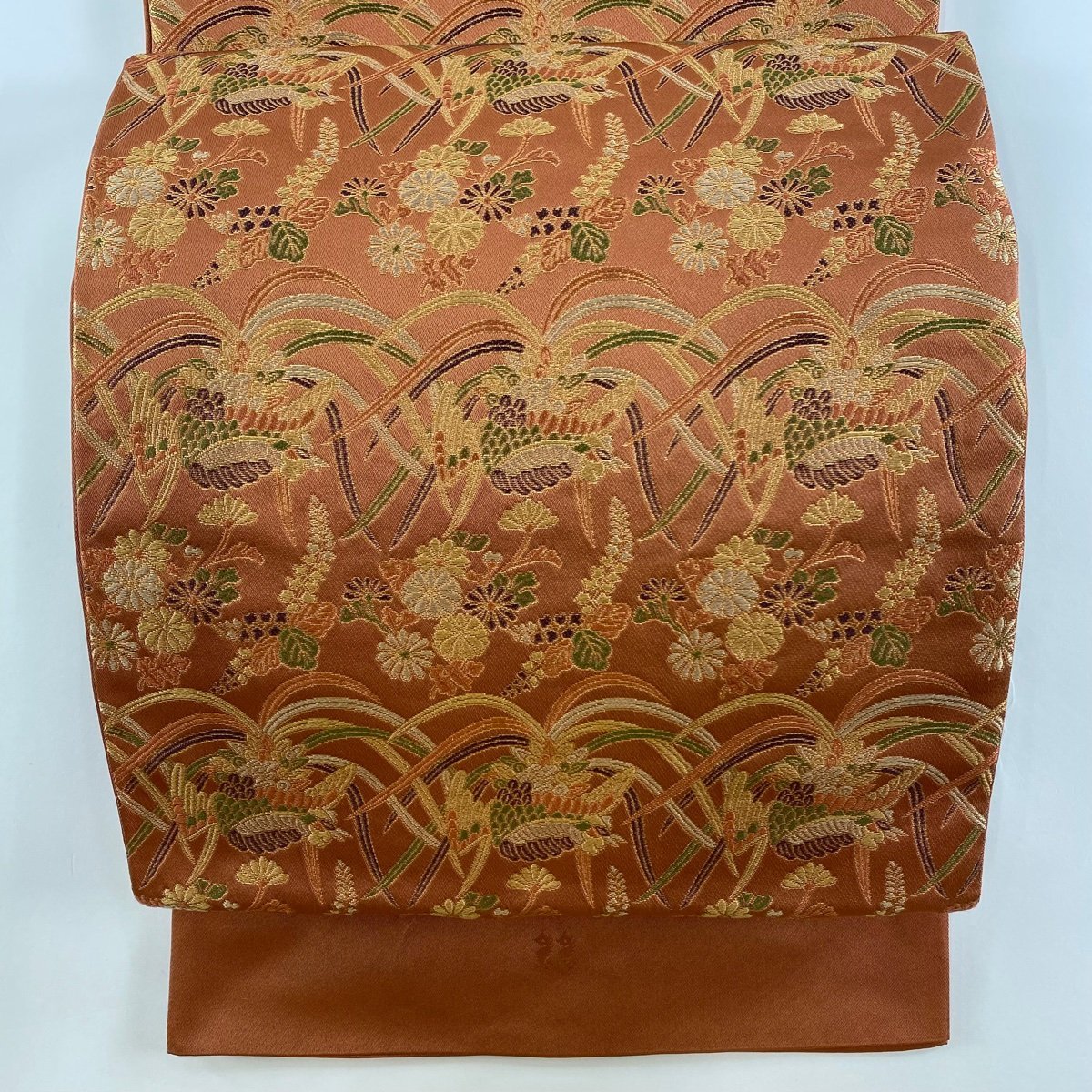 カタログギフトも! あらいそ 証紙 落款 秀品 美品 袋帯 鳳凰 【中古