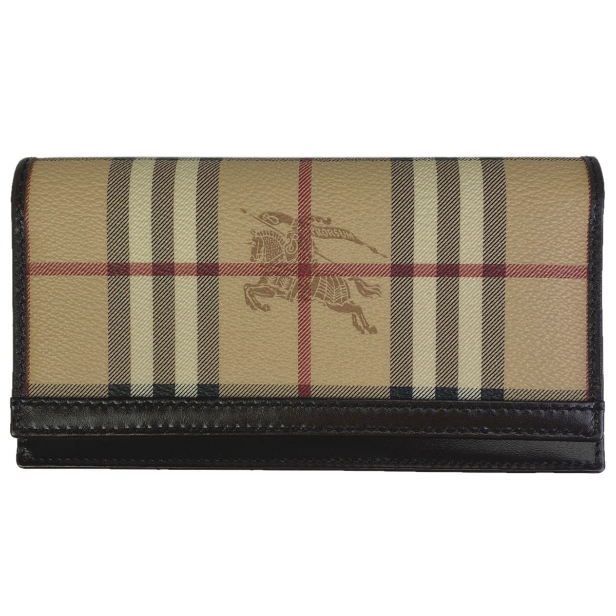 爆売り！ 二つ折り チェック柄 BURBERRY バーバリー 長財布 【中古