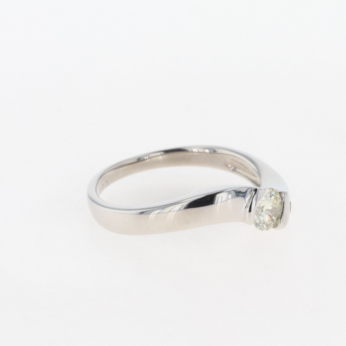 ダイヤモンド デザインリング プラチナ 指輪 メレダイヤ リング 号