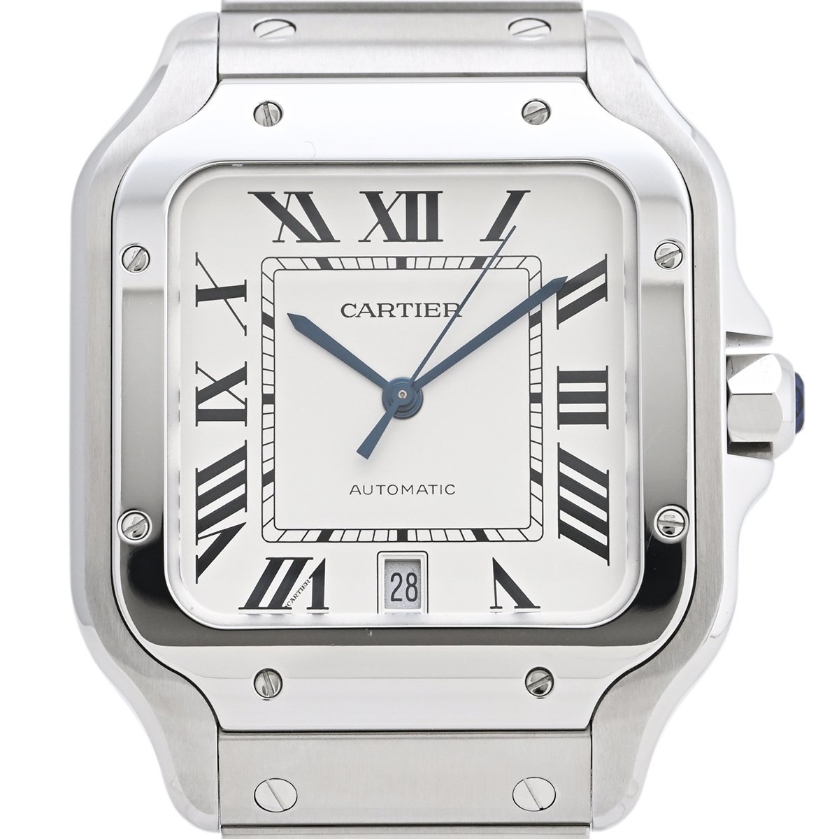 新作揃え CARTIER カルティエ サントス 【中古】 レディース シルバー