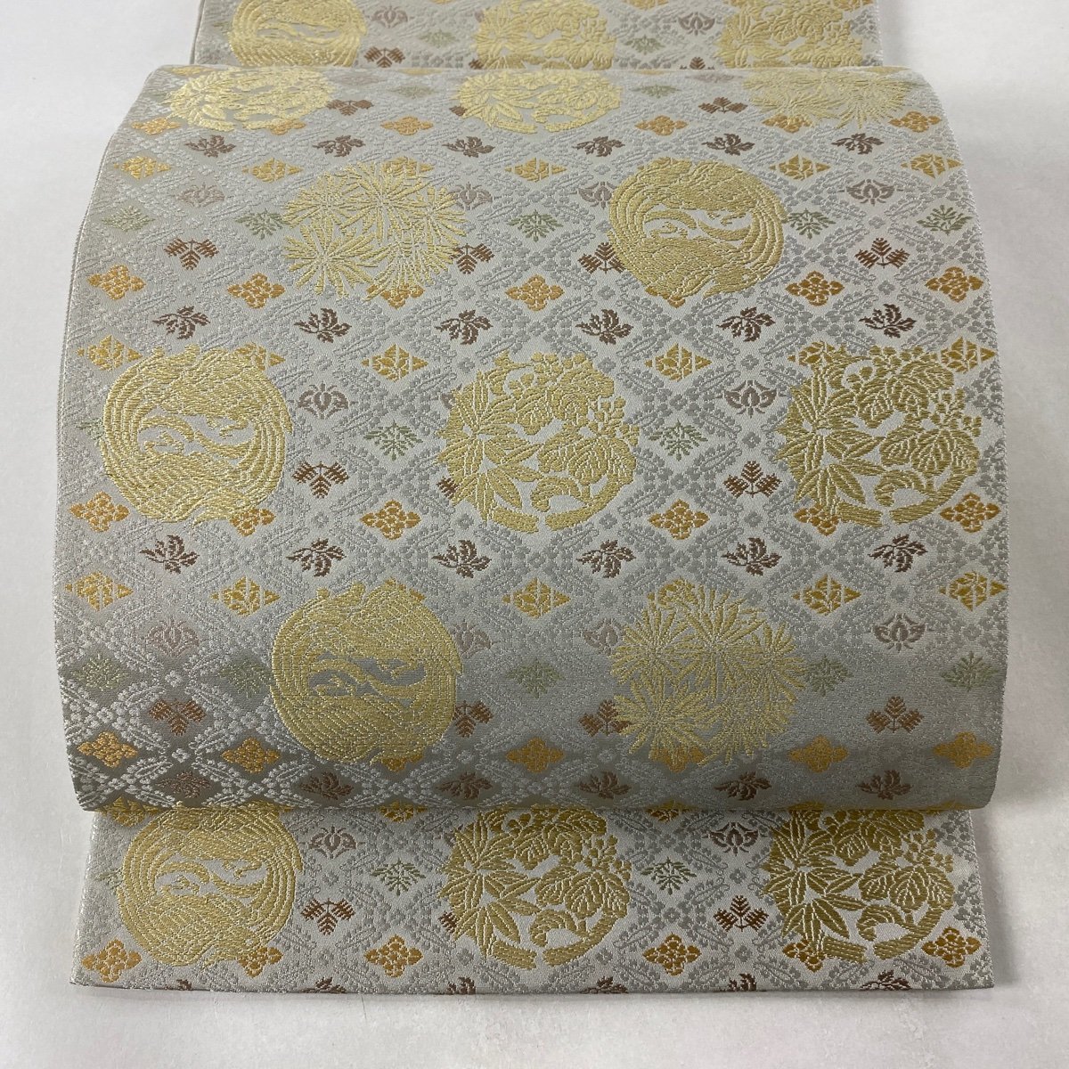 クーポン対象外】 落款 逸品 美品 袋帯 箔屋清兵衛 【中古】 正絹 六通