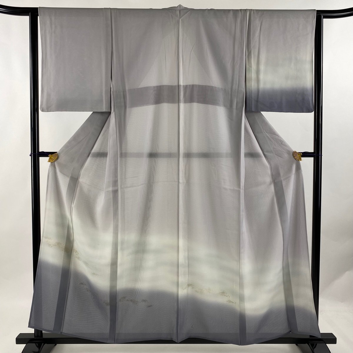 早割クーポン! 裄丈63cm 身丈156cm 付下げ S 【中古】 名品 正絹 灰紫