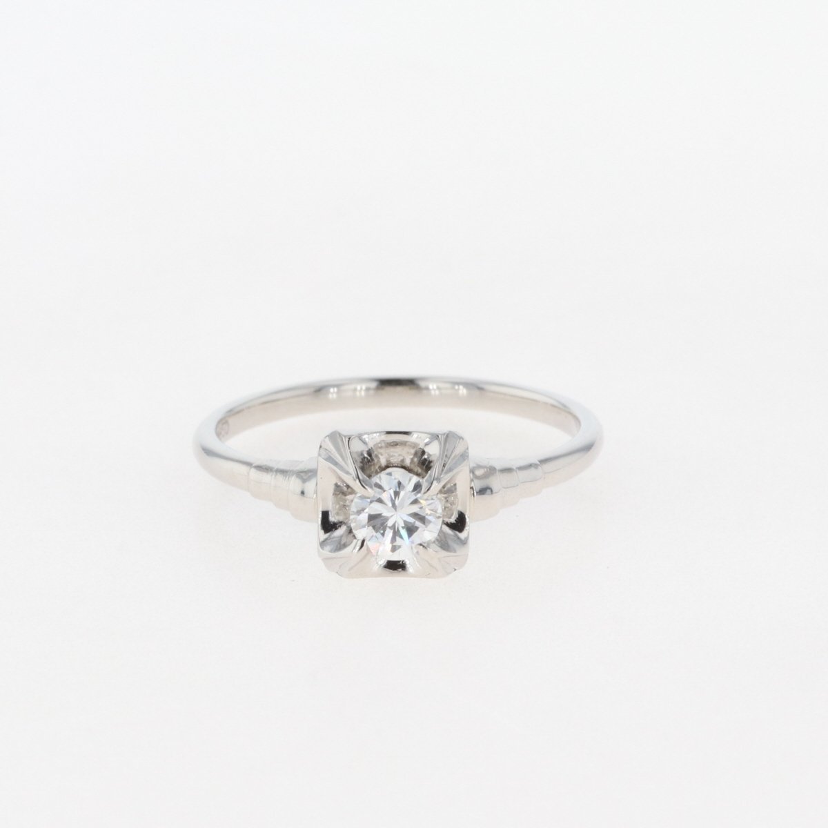 メレダイヤ デザインリング プラチナ 指輪 リング 11号 Pt850