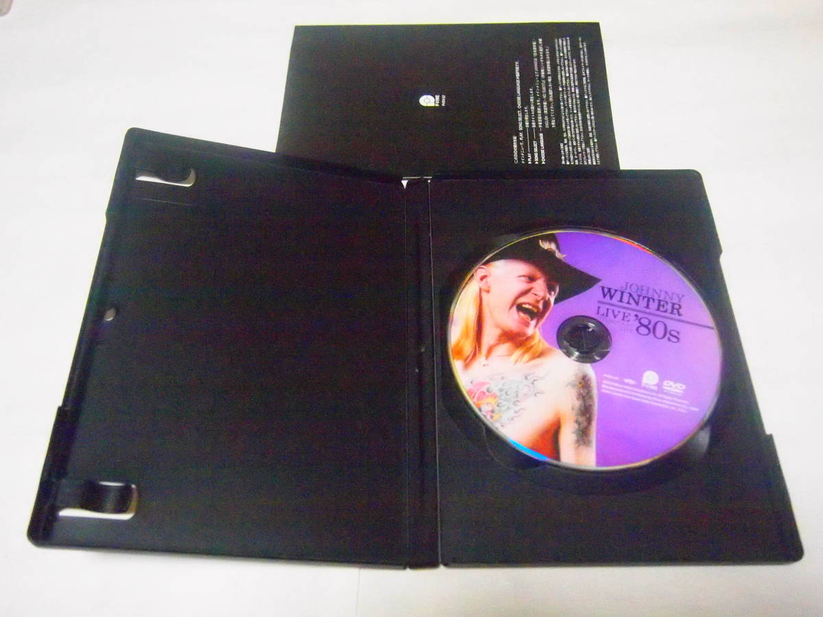  rare free shipping western-style music DVD Johnny Winter Through The Live \'80s Johnny * winter madness .. 80 period the best * live! 114 minute 10 year made 