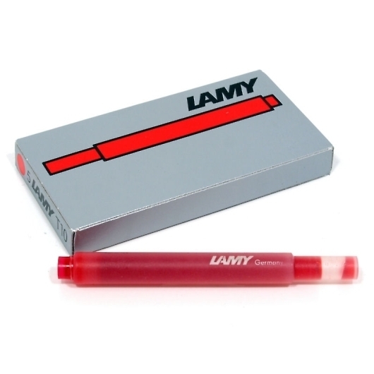 Lamy Ramie Cartridge Ink 5 штук Red Lt10 -й [бесплатная доставка путем публикации]