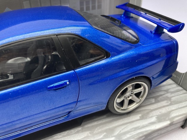 ソリド 1/18 日産 スカイライン R34 GT-R ニスモホイールVer. ブルー