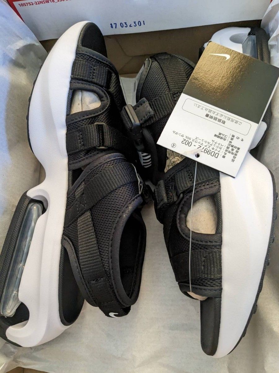 新品 NIKE ナイキ エアマックス ソルサンダルレディースブラック