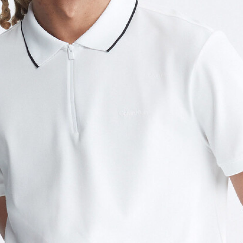 新品 M 海外限定 Calvin Klein カルバンクライン CK Half Zip S/S Move Polo Shirt ハーフジップ 半袖 ポロ シャツ_画像8