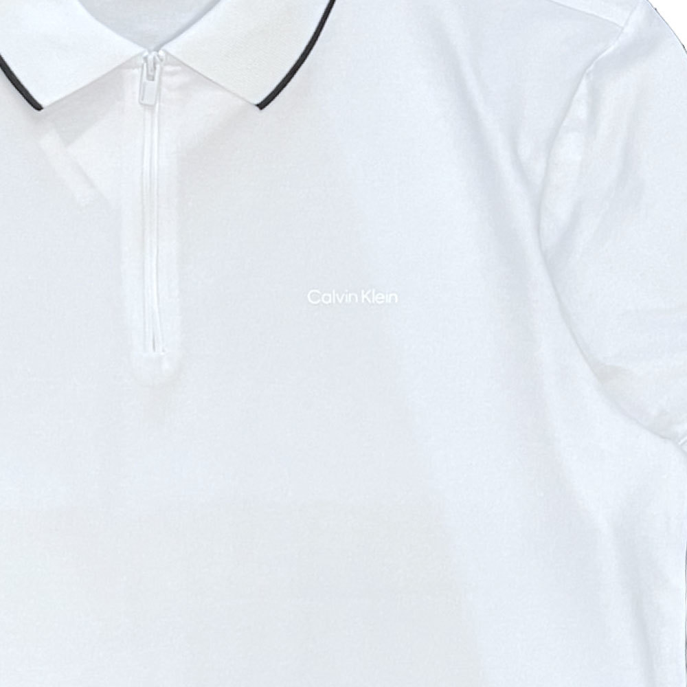 新品 M 海外限定 Calvin Klein カルバンクライン CK Half Zip S/S Move Polo Shirt ハーフジップ 半袖 ポロ シャツ_画像4