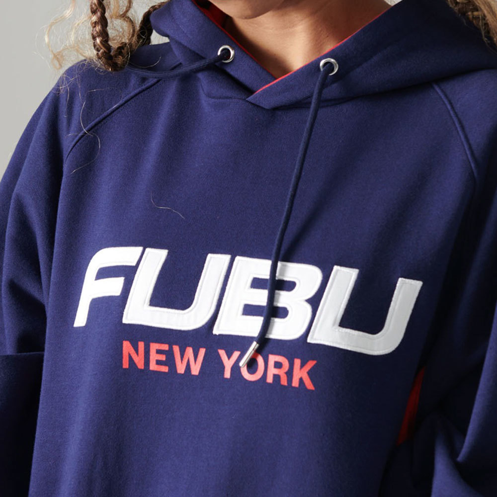 新品 L FUBU フブ Logo Sweat Hoodie 刺繍 ワッペン ロゴ スウェット シャツ パーカー_画像10