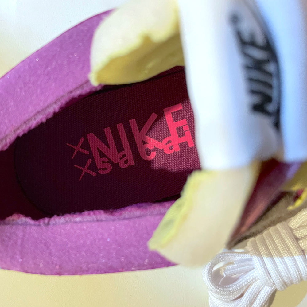新品 27.5cmm Nike × Sacai × Kaws Blazer Low ナイキ ブレーザー ロー Purple Dusk_画像8