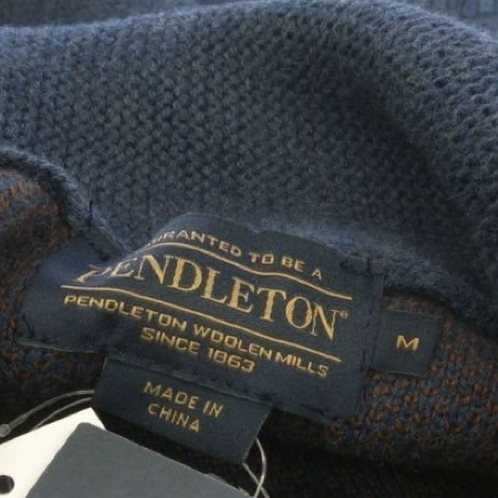 新品 L Pendleton ペンドルトン Cotton Harding Shawl Sweater コットン ハーディング ショール ニット セーター_画像4