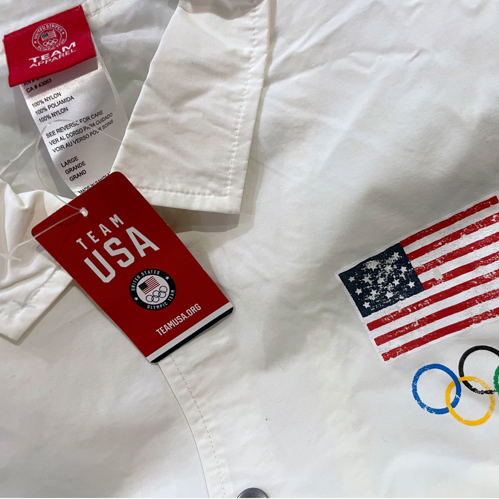 新品 M US企画 Olympic Official USA Team Coach Jacket オリンピック オフィシャル アメリカ チーム オフィシャル コーチ ジャケット_画像2