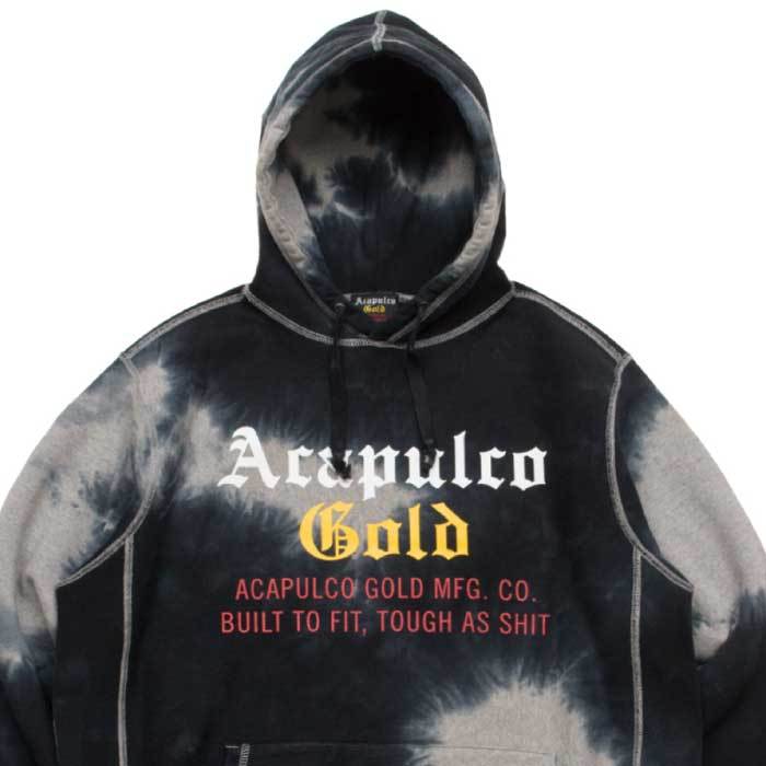 新品 L Acapulco Gold アカプルコゴールド Tie Dyed Pullover Sweat Hoodie タイダイ プルオーバー スウェット フーディー_画像5