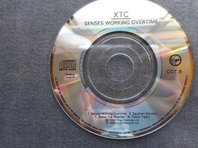 C240 【8cm CDS】 XTC／Senses Working Overtime／Austria盤 ／CDT-9_画像3