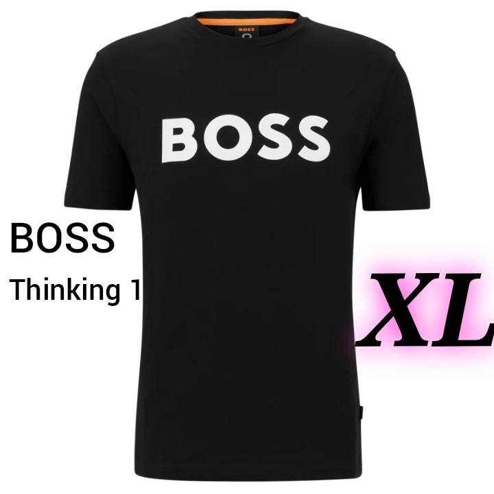 独創的 大谷翔平愛用BOSS コットンジャージー Tシャツ ラバープリントロゴ付き XL 半袖Tシャツ