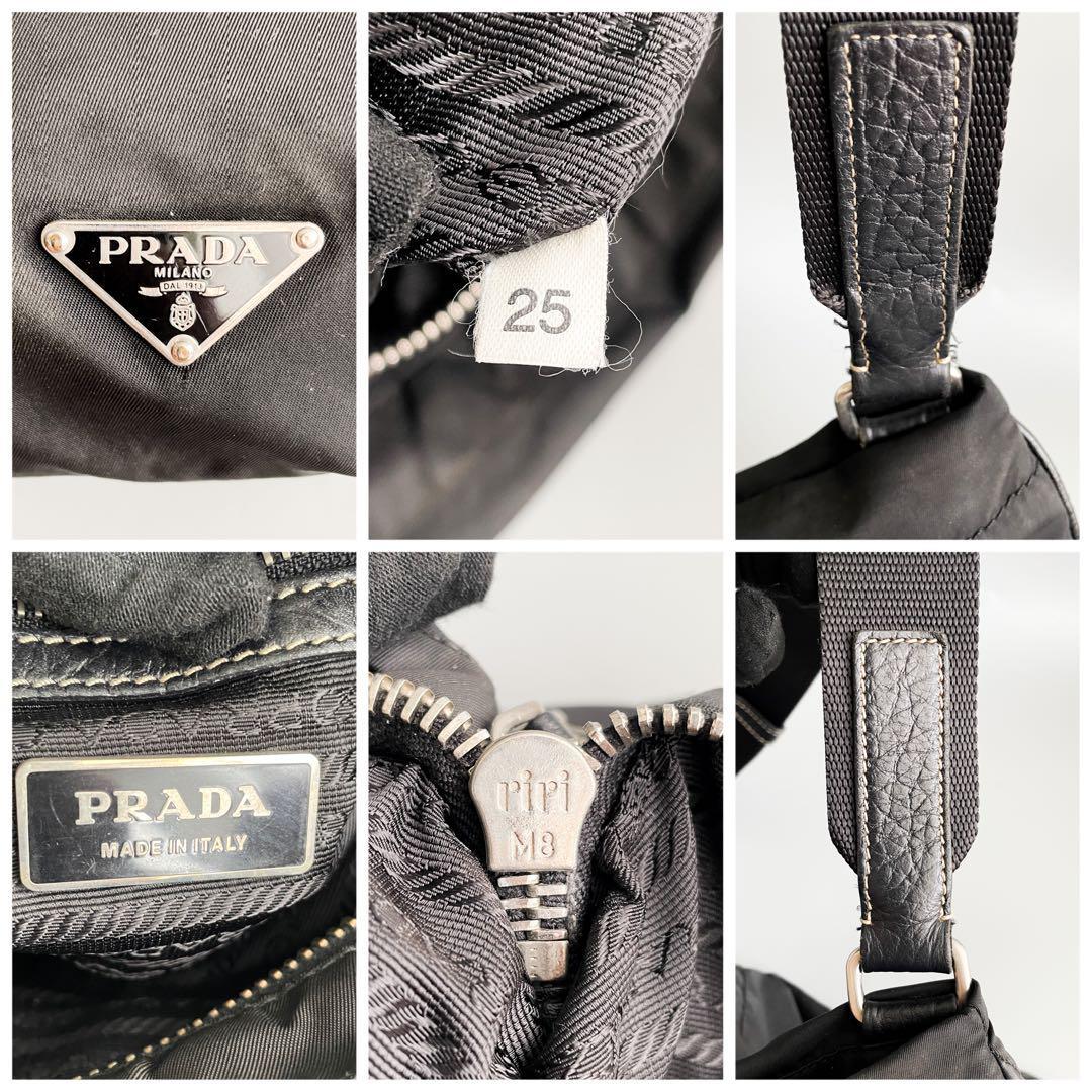 美品・人気モデル】PRADA プラダ ショルダーバッグ 三角プレート 斜