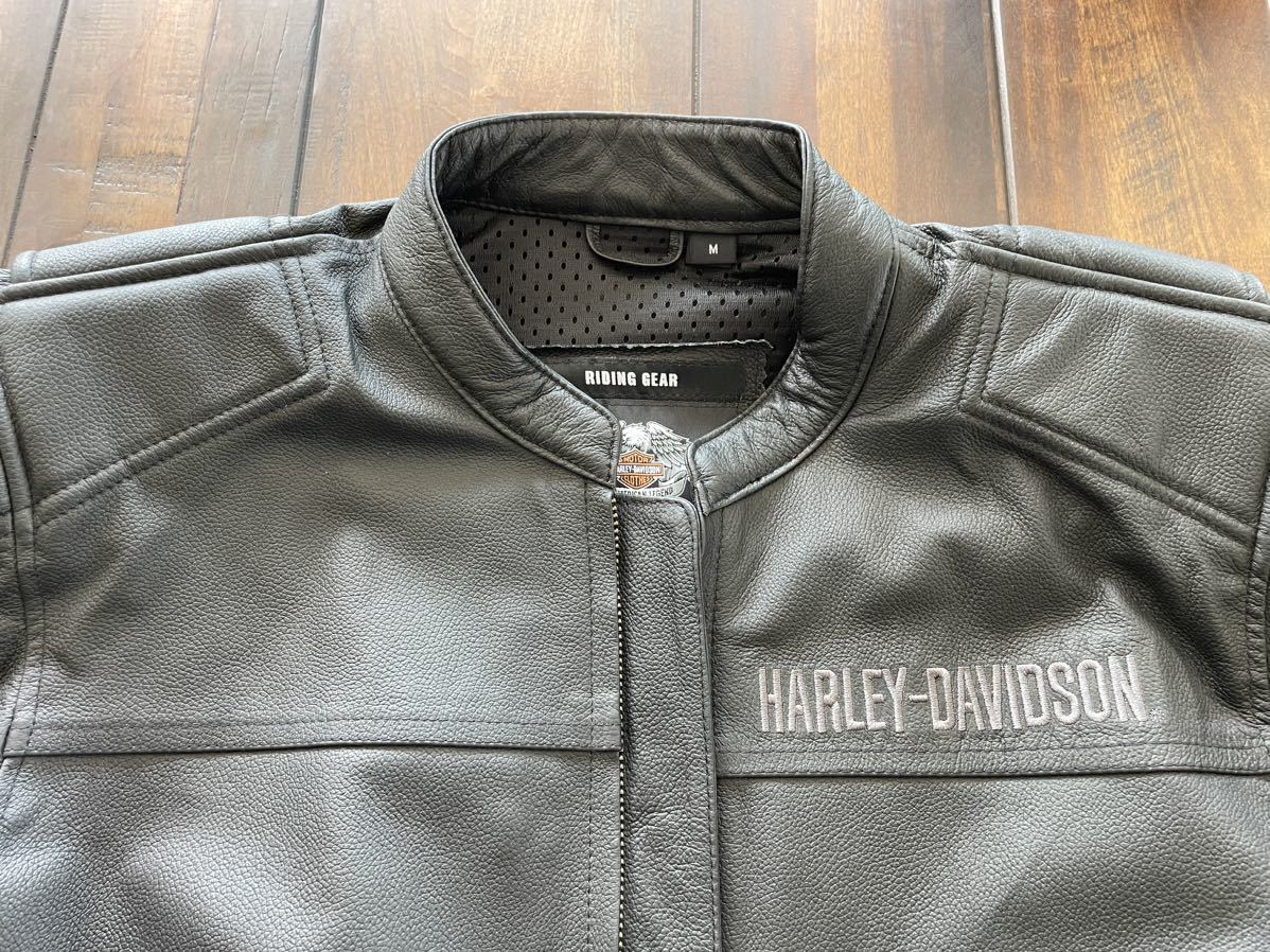 Harley-Davidson ハーレーダビッドソン レザージャケット サイズM(日本サイズでLL位) シングルライダース 極美品