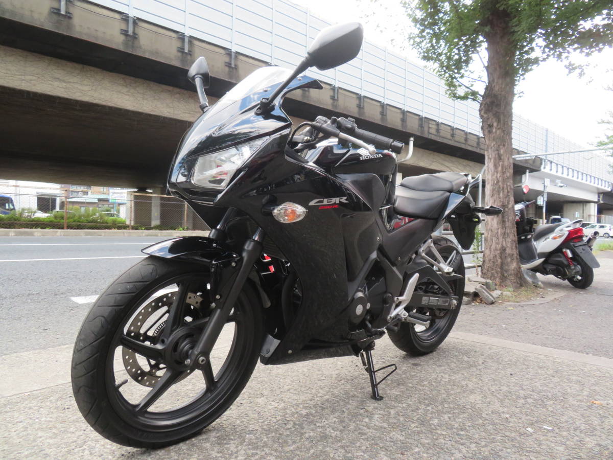 超特価！動画＆複数画像あり！機関好調！走行13389ｋｍ！簡易メンテ済！　CBR250R　ブラックカラー！後期型！ABS車！バフ掛け施工済◇836_画像7