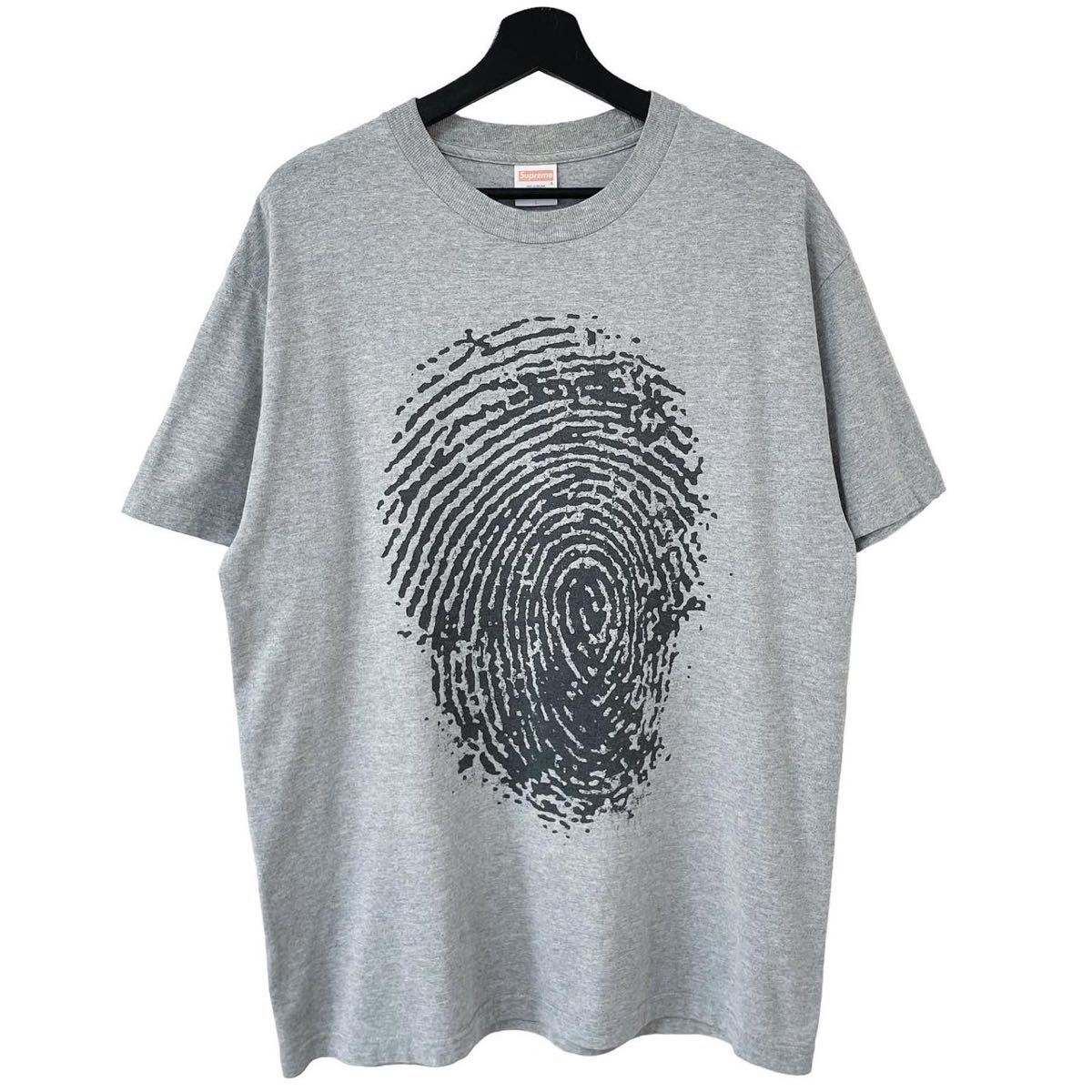 ■激レア■00s USA製 supreme 指紋 アート Tシャツ L XL相当 シュプリーム finger print 90s ビンテージ_画像1