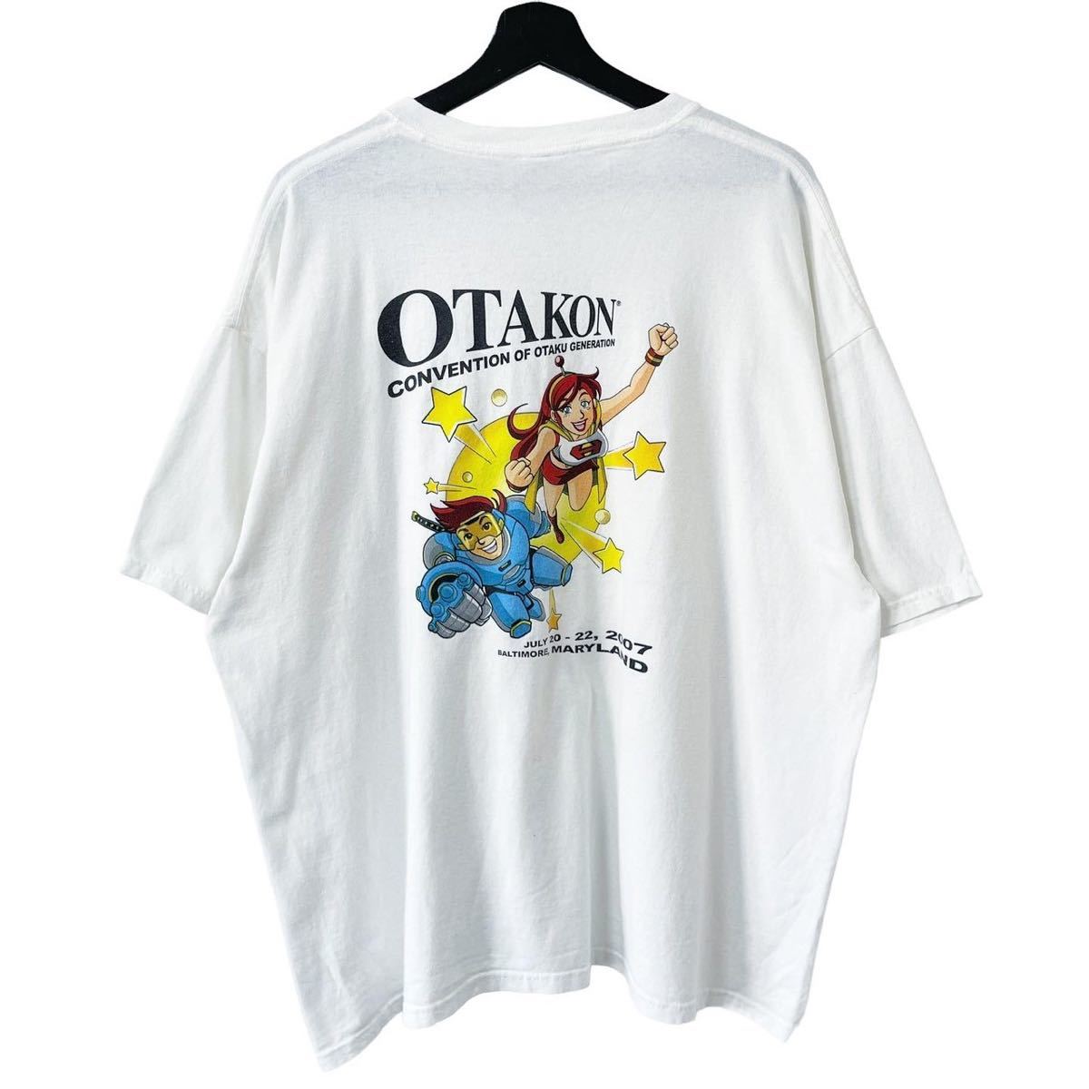 ■激レア■2007's OTAKON オタクフェス Tシャツ XL オタコン 昭和 アニメ レトロ 90s USA製 ビンテージ