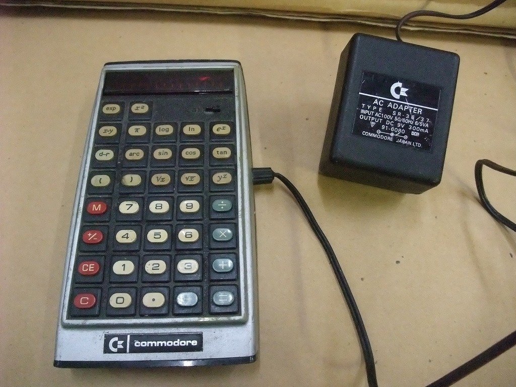 昭和の頃　赤色表示電卓　コモドール　Commodore　SR-37　難有品(^00WH10A_画像1