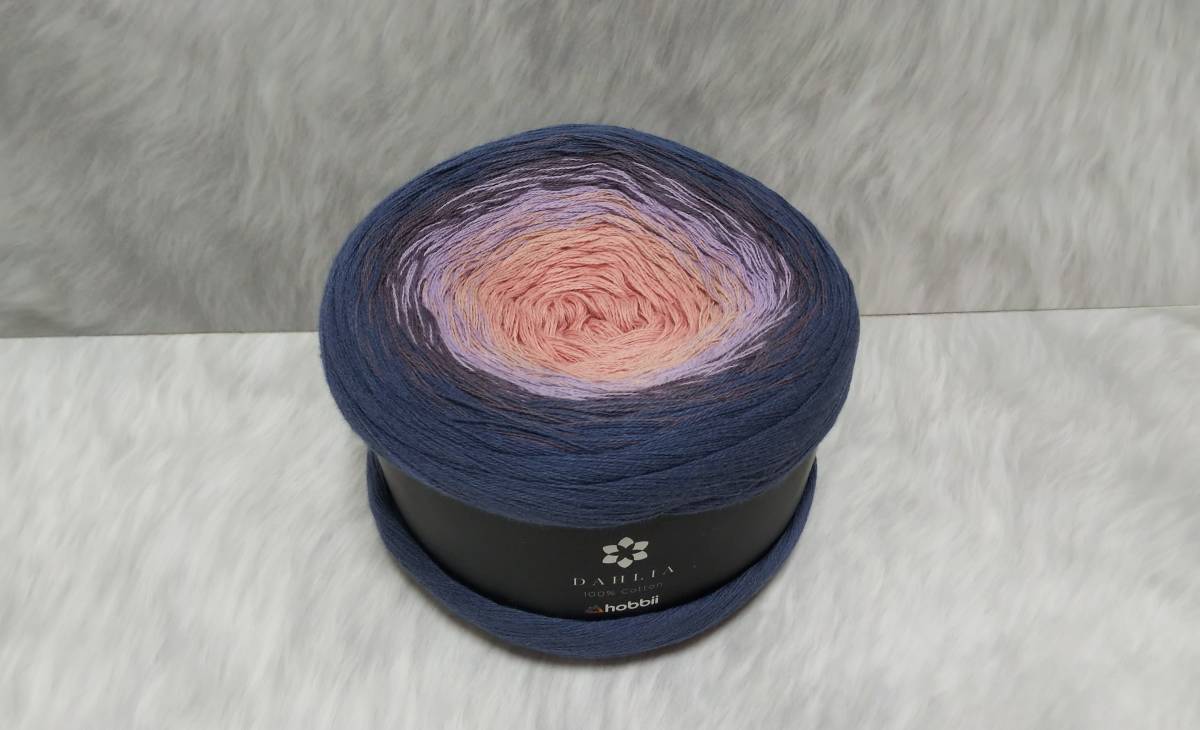 輸入　毛糸　hobbii　Dahlia　ダリア　コットン100％　200g×1個　800ｍ　Rose Toscano　ローズトスカーノ　デンマーク　海外_画像2
