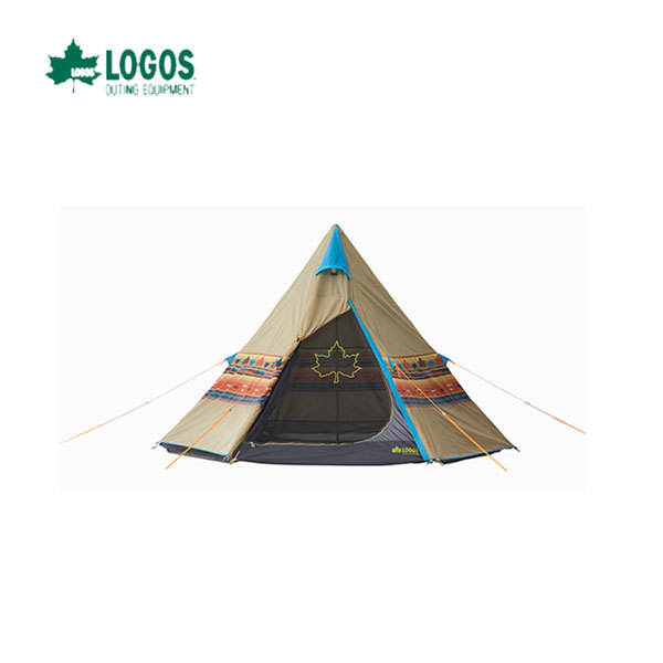 最高の 【新品未使用】LOGOS ★送料安★ ナバホ Tepee 300 ワンポールのシンプル構造だから組立てが簡単 logos ロゴス キャンプ カワイイ テント ～3人用